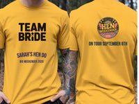 Personalised Weekender Unisex Tee | Bride Tribe | Team Bride | Hen Shirt Dress Loud