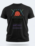 Personalised Weekender Unisex Tee — black tee, front view