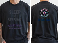 Personalised Bugged Out Big Weekender Tee — black tee