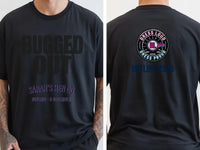 Personalised Bugged Out Big Weekender Tee — black tee