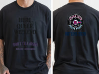 Personalised Don't Tell Mama Big Weekender Tee — black tee