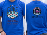 Personalised Bugged Out Big Weekender Tee — royal tee