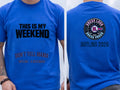 Personalised Don't Tell Mama Big Weekender Tee — royal tee