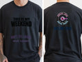 Personalised Don't Tell Mama Big Weekender Tee — black tee