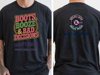 Personalised Country Weekender Tee — black tee