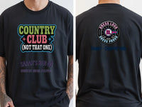 Personalised Country Weekender Tee — black tee