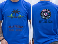 Personalised We Love Ibiza Big Weekender Tee — royal tee
