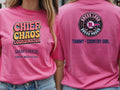 Personalised Country Weekender Tee — azalea tee, front and back view