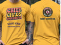 Personalised Country Weekender Tee — yellow tee, front and back view