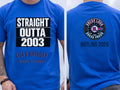 Personalised Back to 2000s Big Weekender Tee — royal tee