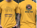 Personalised We Love Ibiza Big Weekender Tee — yellow tee, front and back view