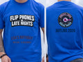 Personalised Back to 2000s Big Weekender Tee — royal tee