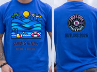 Personalised We Love Ibiza Big Weekender Tee — royal tee