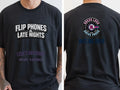 Personalised Back to 2000s Big Weekender Tee — black tee