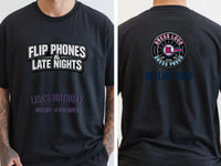 Personalised Back to 2000s Big Weekender Tee — black tee