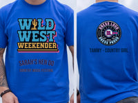 Personalised Country Weekender Unisex Tee — royal tee