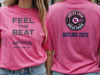 Personalised Replay Big Weekender Tee — azalea tee, front and back view