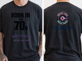 Personalised We Love the 70s Big Weekender Tee — black tee