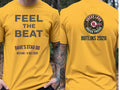 Personalised Replay Big Weekender Tee — yellow tee, front and back view