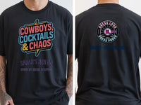 Personalised Country Weekender Unisex Tee — black tee