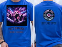 Personalised Back to 2000s Big Weekender Tee — royal tee