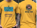 Personalised 90s Reloaded Big Weekender Tee — yellow tee, front and back view