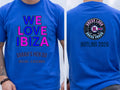 Personalised We Love Ibiza Big Weekender Tee — royal tee