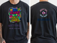 Personalised 90s Reloaded Big Weekender Tee — black tee
