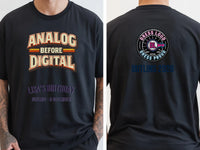 Personalised We Love the 70s Big Weekender Tee — black tee