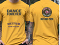 Personalised Replay Big Weekender Tee — yellow tee, front and back view