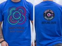 Personalised We Love Ibiza Big Weekender Tee — royal tee