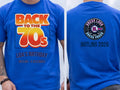Personalised We Love the 70s Big Weekender Tee — royal tee