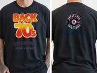 Personalised We Love the 70s Big Weekender Tee — black tee