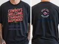Personalised Country Weekender Unisex Tee — black tee
