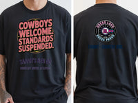 Personalised Country Weekender Unisex Tee — black tee