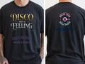 Personalised We Love the 70s Big Weekender Tee — black tee