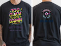 Personalised 90s Reloaded Big Weekender Tee — black tee