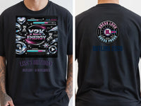 Personalised Back to 2000s Big Weekender Tee — black tee