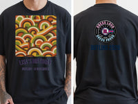 Personalised We Love the 70s Big Weekender Tee — black tee