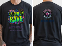 Personalised 90s Reloaded Big Weekender Tee — black tee