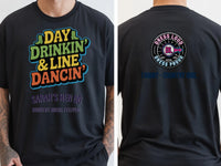 Personalised Country Weekender Unisex Tee — black tee