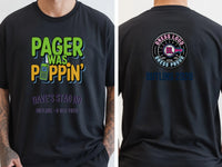 Personalised 90s Reloaded Big Weekender Tee — black tee