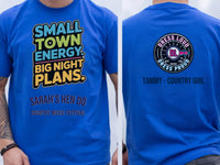 Personalised Country Weekender Unisex Tee — royal tee
