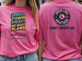 Personalised Country Weekender Unisex Tee — azalea tee, front and back view
