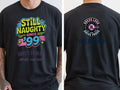 Personalised 90s Reloaded Big Weekender Tee — black tee