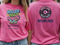 Personalised 90s Reloaded Big Weekender Tee — azalea tee, front and back view