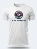 Personalised Weekender Unisex Tee — white tee, front view