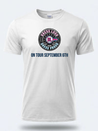 Personalised Weekender Unisex Tee — white tee, front view