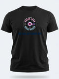 Personalised Weekender Unisex Tee — black tee, front view