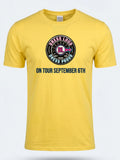 Personalised Weekender Unisex Tee — daisy yellow tee, front view